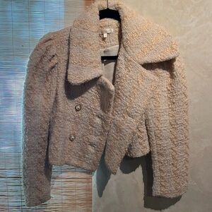 LoveShackFancy Blazer Size 4 Cream